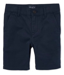 Childrens Place Navy Stretch Chino Shorts